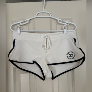 Gilly Hicks Sydney White & Blue Lounge Shorts – Beach Club Style